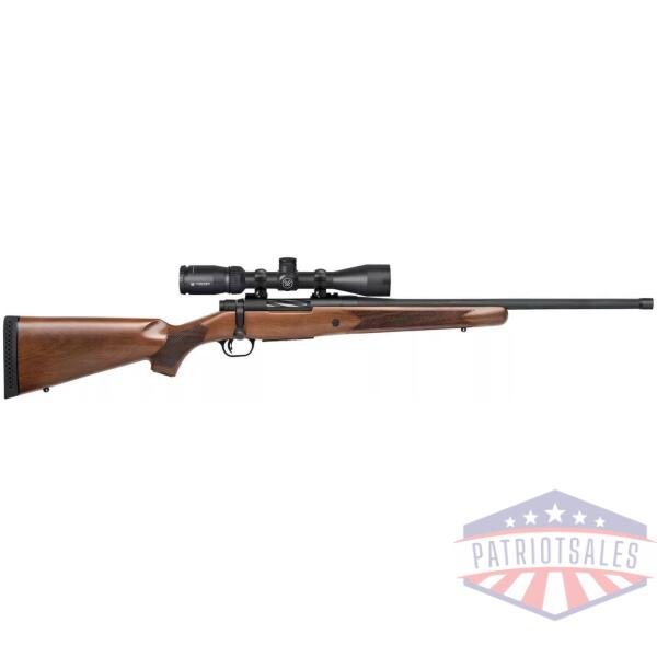 Mossberg Patriot Walnut Vortex Rifle .450 Bushmaster 4rd Capacity 20'' Threaded Barrel Walnut Stock Vortex Crossfire II 3-9x40mm
