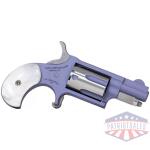 NAA 22 LR Orchid Mini Revolver .22 LR 5rd Capacity 1.13" Barrel Orchid Cerakote Frame w/ Pearl Birds Head Grip
