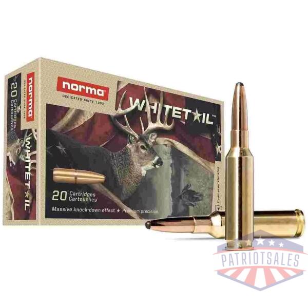 Norma WhiteTail Rifle Ammunition 6.5 Creedmoor 140gr PSP 2657 fps 20/ct