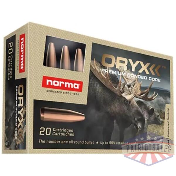Norma ORYX Rifle Ammunition 35 Whelen 250gr SP 2428 fps 20/ct