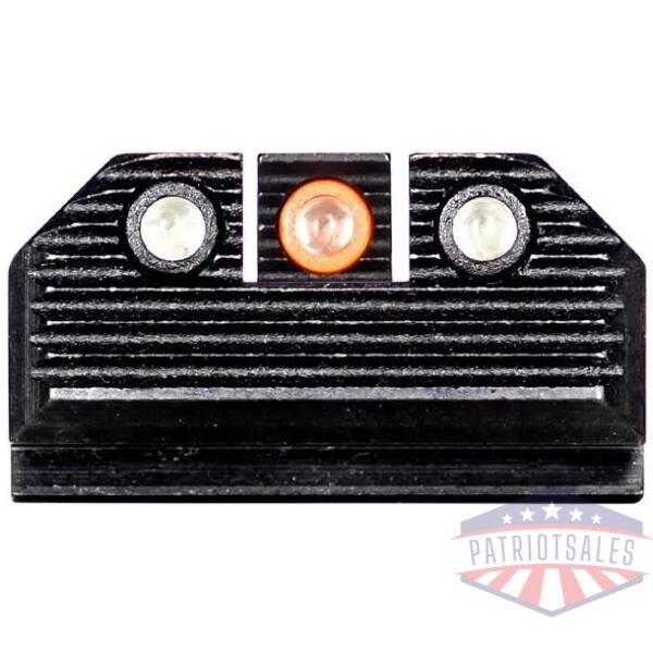Night Fision Optics Ready Stealth Night Sight Set Orange Front Black Back for Springfield Hellcat