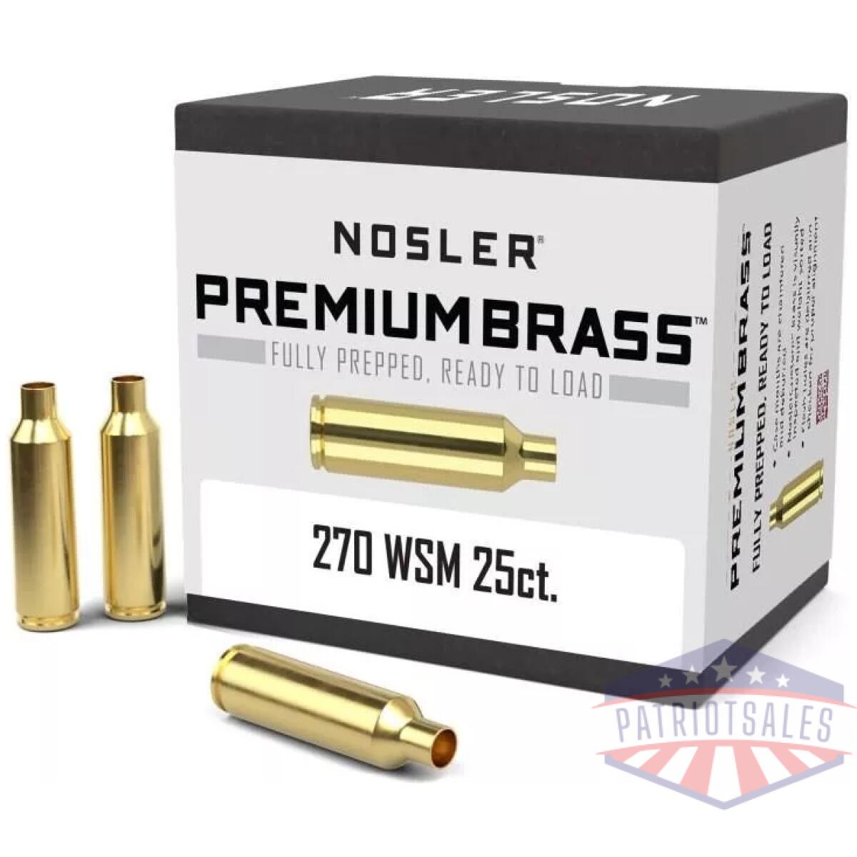 Https3a2f2fmedia. Chattanoogashooting. Com2fimages2fproduct2fno100452fno10045-1. Webp - nosler unprimed brass rifle cartridge cases 25/ct. 270 wsm - https3a2f2fmedia. Chattanoogashooting. Com2fimages2fproduct2fno100452fno10045 1