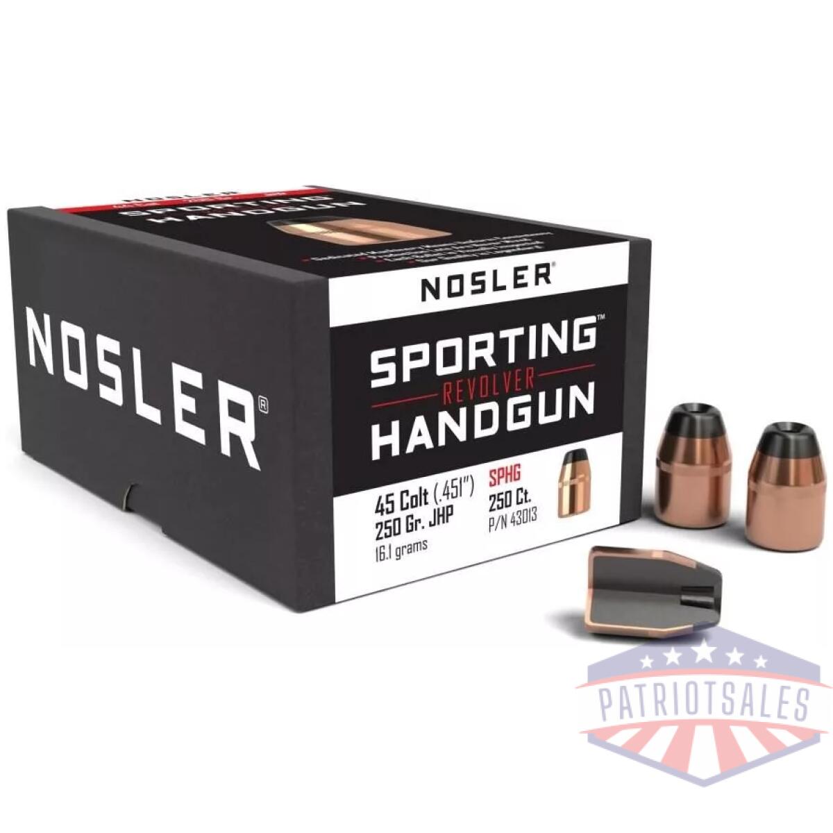 Https3a2f2fmedia. Chattanoogashooting. Com2fimages2fproduct2fno430132fno43013-1 - nosler sporting handgun revolver bullets. 45 colt. 451" 250 gr jhp 100/ct - https3a2f2fmedia. Chattanoogashooting. Com2fimages2fproduct2fno430132fno43013 1