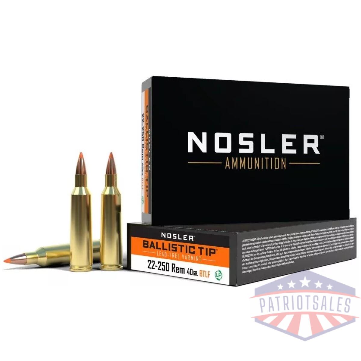 Https3a2f2fmedia. Chattanoogashooting. Com2fimages2fproduct2fno610442fno61044-1 - nosler lead free ballistic tip rifle ammunition. 22-250 rem 40 gr bt 3950 fps 20/ct - https3a2f2fmedia. Chattanoogashooting. Com2fimages2fproduct2fno610442fno61044 1