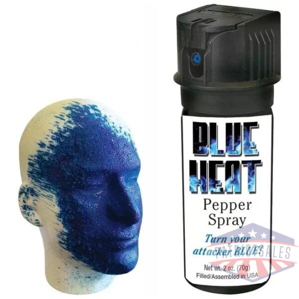 Personal Security Products Eliminator Blue Heat Pepper Spray 2 oz with Blue Dye