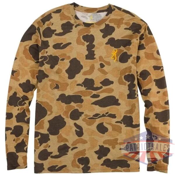 Browning Wasatch Long Sleeve T-Shirt Vintage Tan Camo 2XL