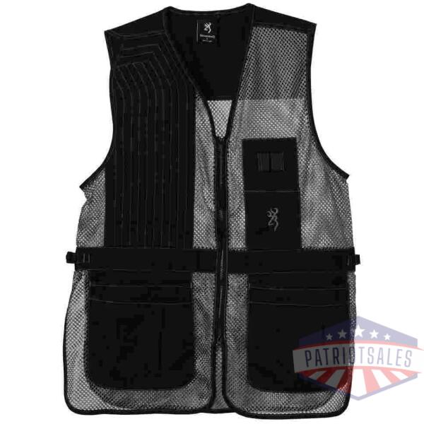 Browning Trapper Creek Mesh Shooting Vest Grey XL