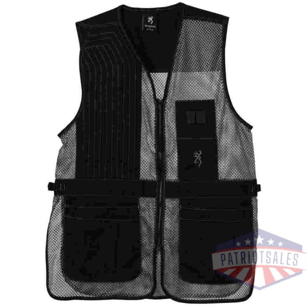 Browning Trapper Creek Mesh Shooting Vest Grey XL