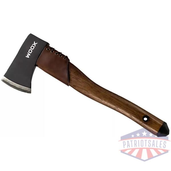WOOX Ax1 Tomahawk Ax Walnut with Blued Finish and Leather Collar