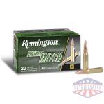 Remington Premier Match Rifle Ammunition .308 Win 168 gr BTHP 2680 fps 20/ct