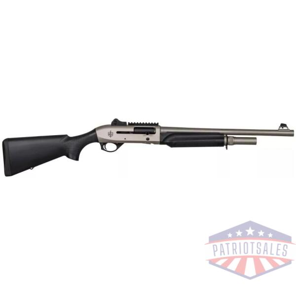SDS Imports Mac 2 Tactical Marine Shotgun 12 ga 3" Chamber 5rd Magazine 18.5" Black and Nickel