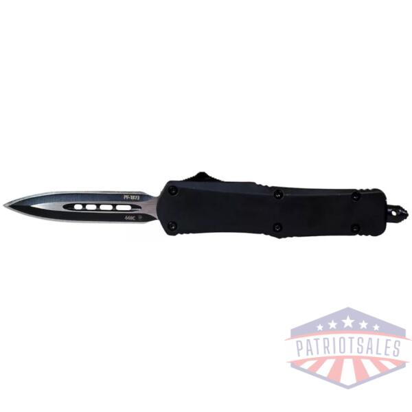 Templar Knife Small Black Rubber Knife 2-3/4" Dagger Blade Black