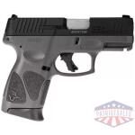 Taurus G3C "Black Slide/Gray Frame" Handgun 9mm Luger 12rd Magazines(2) 3.26'' Barrel