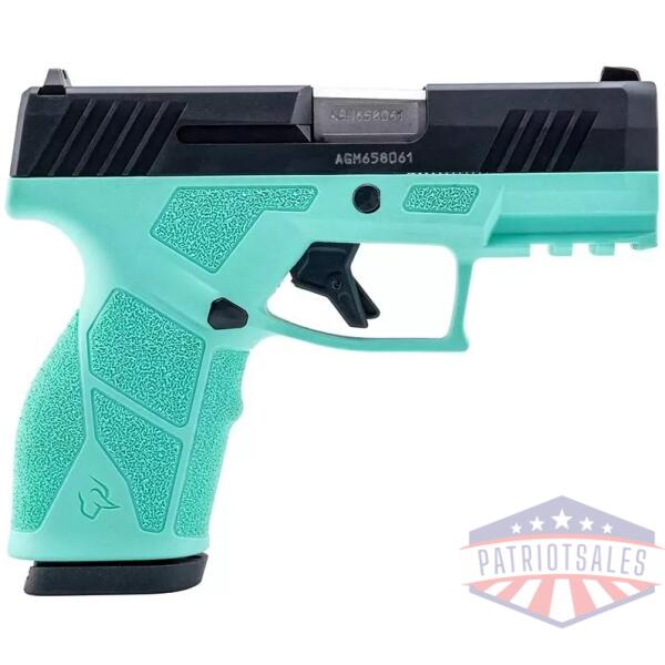 Taurus GX2 Handgun 9mm Luger 10rd Magazines (2) 3.38" Barrel Cyan Frame/Black Slide