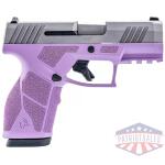 Taurus GX2 Handgun 9mm Luger 13rd Magazines (2) 3.38" Barrel Light Purple Frame/Stainless Slide