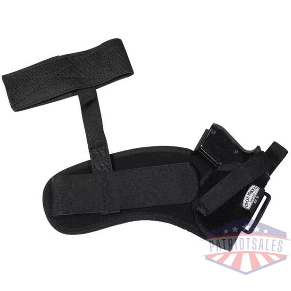 Uncle Mike's Sidekick Ankle Holsters Fits 3" - 4" Barrel Med. Autos .32 - .380 cal. - Right Hand