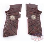 Wilson Combat EDC X9 Handgun Grips Aggressive Starburst Black Cherry