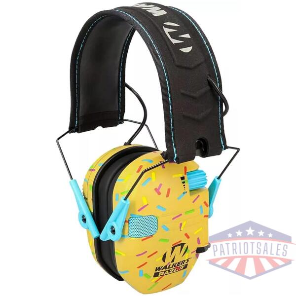 Walker's Razor Slim Electronic Ear Muff 23dB Golden Brown Sprinkles