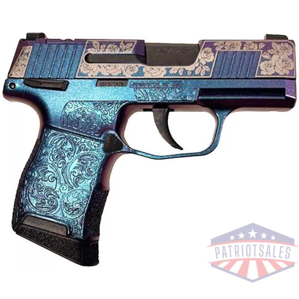 Sig Sauer P365-380-BSS-MS Exclusive "Guns & Roses" Mongoose Purple Handgun .380 10rd Magazines (2) 3.1" Barrel