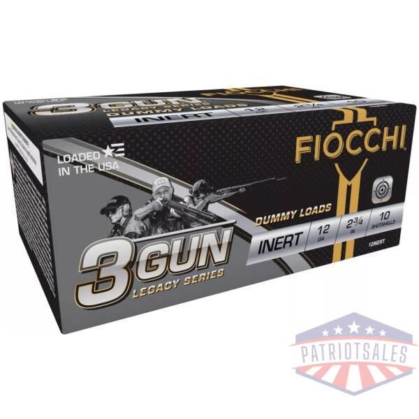 Fiocchi 3 Gun Match Dummy Shotshells 12ga 10/ct