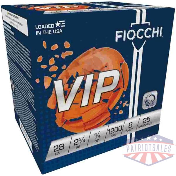 Fiocchi Exacta Target Loads 28 ga 2 3/4" 2 dr 3/4 oz #8 1200 fps 25/ct