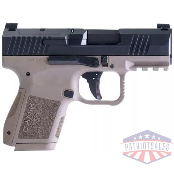Century Arms Canik METE MC9 CA Compliant Handgun 9mm Luger 10rd Magazine(2) 3.18" Barrel FDE Frame/ Black Slide