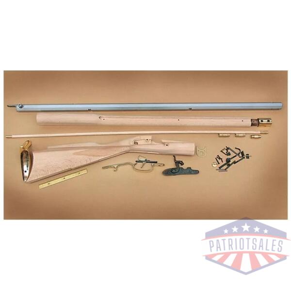 Traditions Black Powder Kentucky Rifle Build-It-Yourself Kit Select Raw Hardwood .50 Cal 33.5" White Barrel
