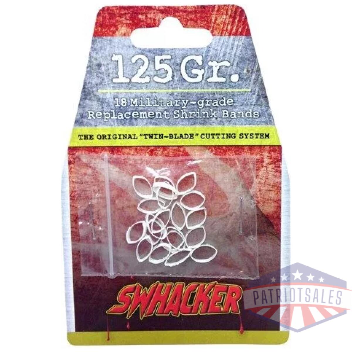 Swh00206_pkg - swhacker shrink bands for - 125gr 2-blade 18/pk - swh00206 pkg