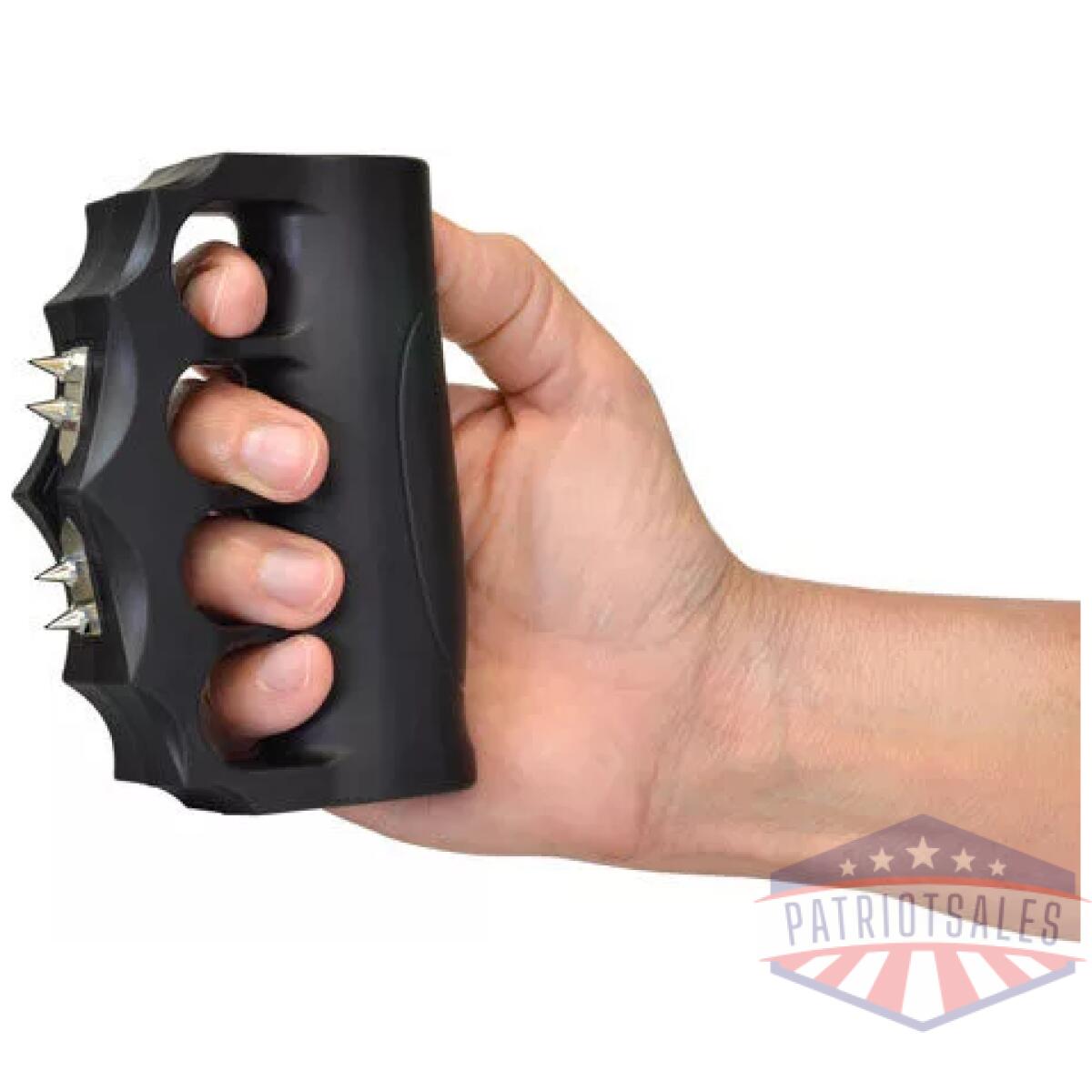 Zapbk950e_in-hand - psp zap stun gun blast knuckle - extreme 950000 volts black - zapbk950e in hand