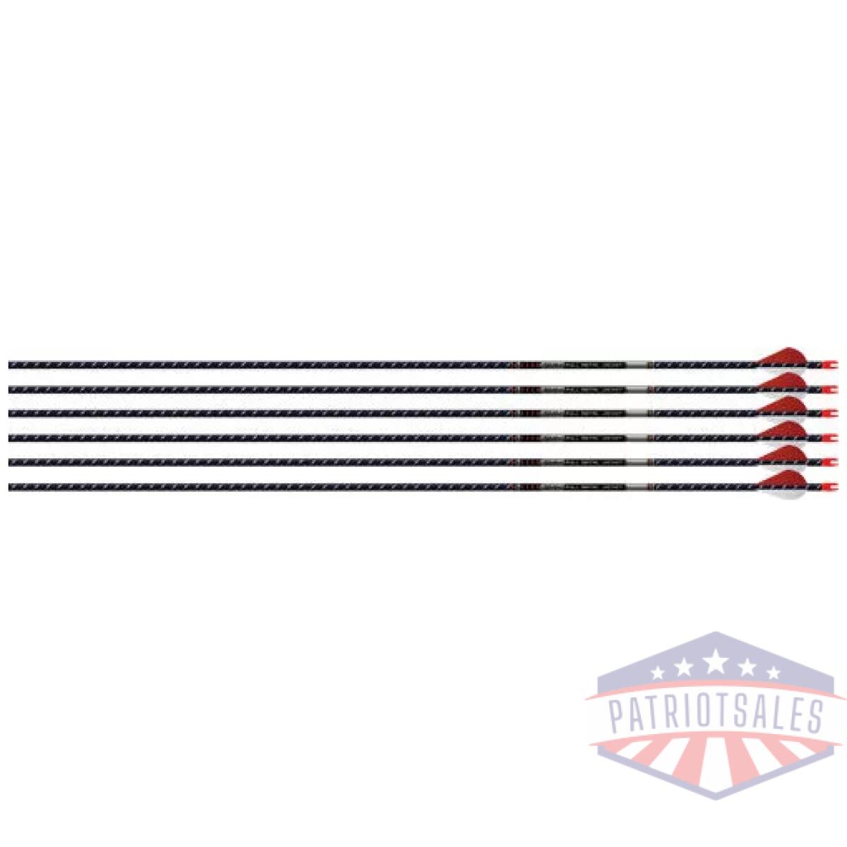 017840 - easton arrow 5mm fmj 300 - 6-pack w/ 2" blazer vanes - 017840