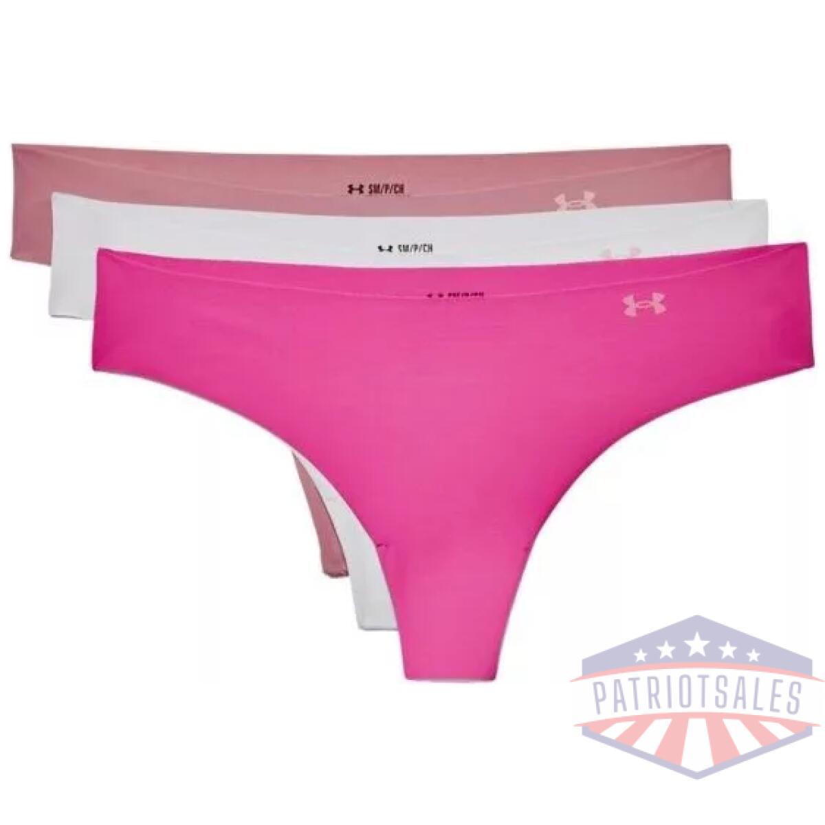 1325615697xs - women's ua pure stretch thong 3-pack - 1325615697xs