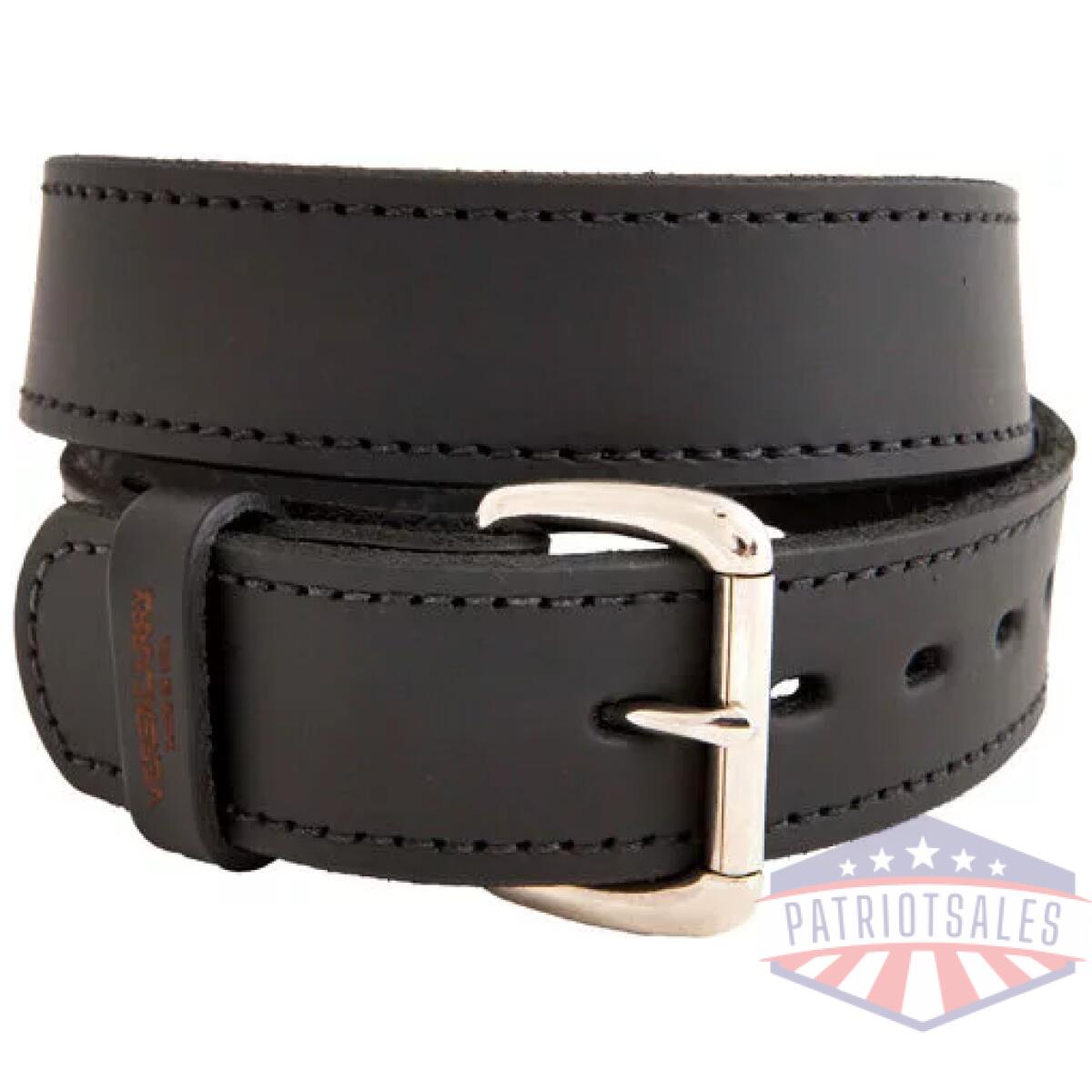 Versacarry double ply leather - belt 46"x1. 5" heavy duty blk - image 1