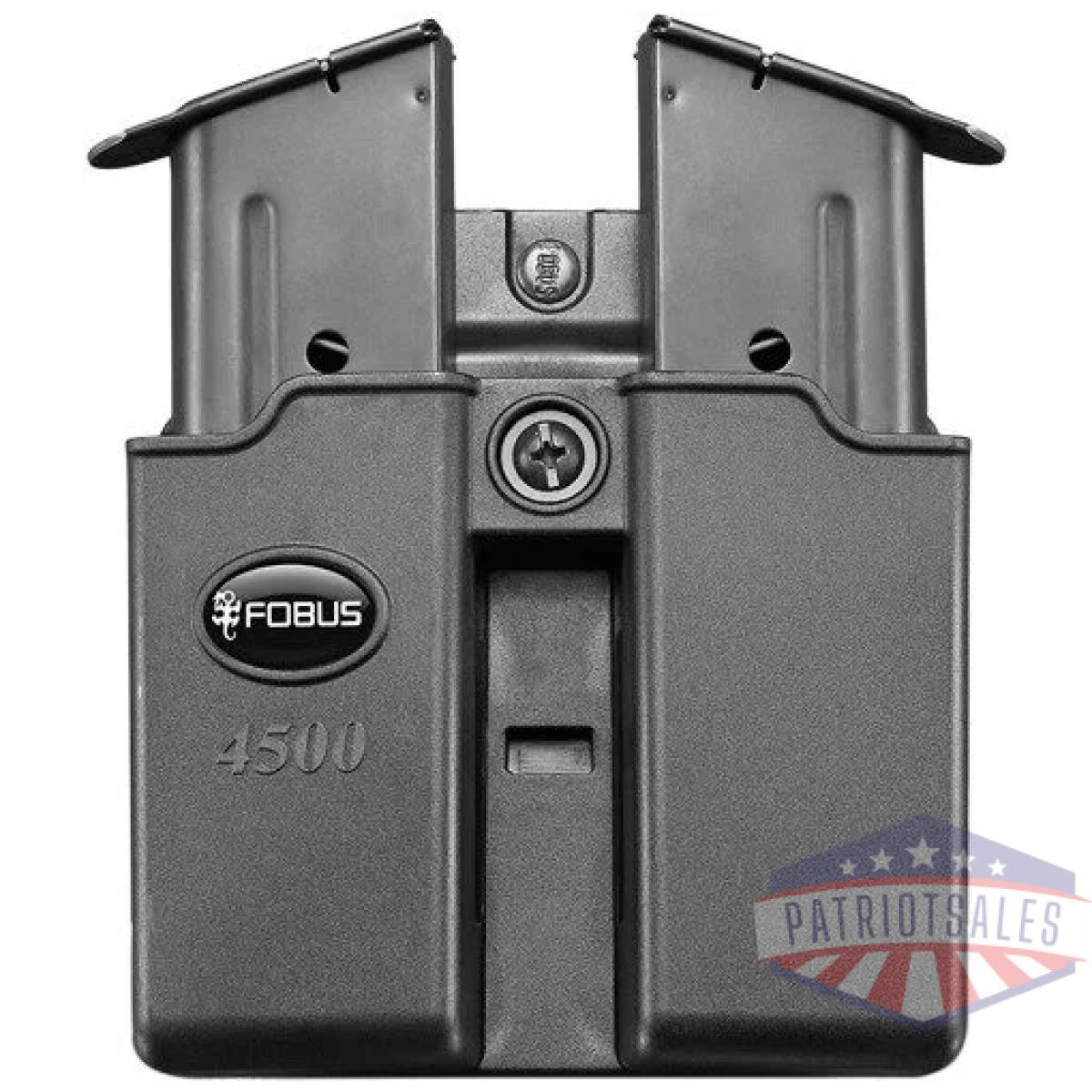 4500ndbh - fobus mag pouch double for -. 45acp single stack belt style - 4500ndbh