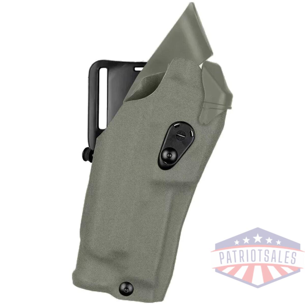 6390rds-832-561 - model 6390rds als mid-ride level i retention duty holster for glock 17 mos w/ light - 6390rds 832 561