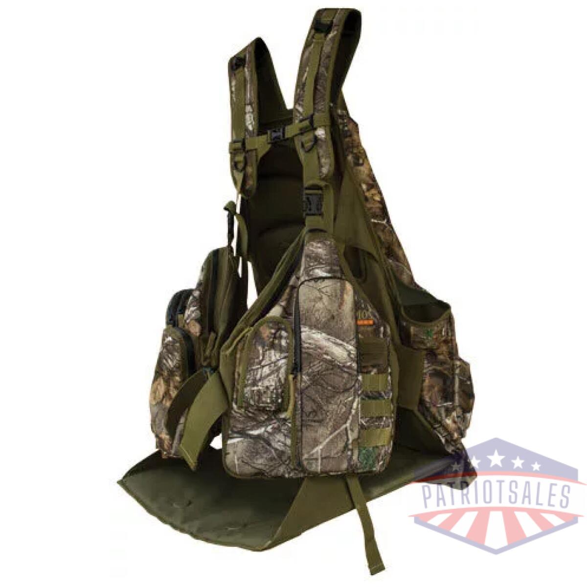65717_left_1 - primos turkey vest rocker - genii rt xtra green m/l - 65717 left 1
