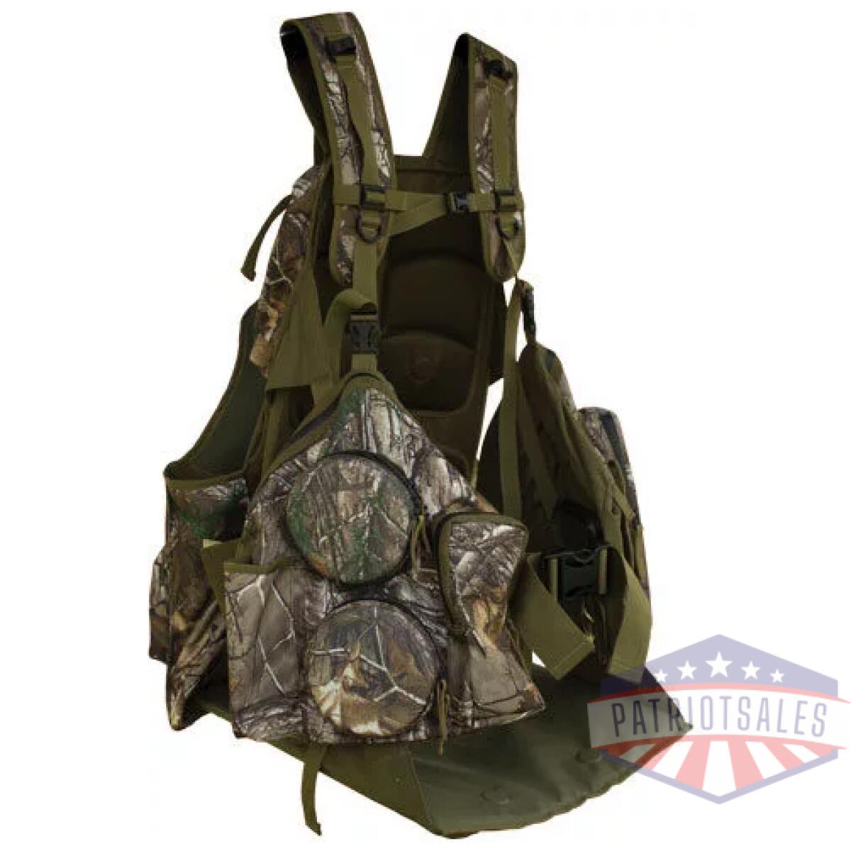65717_right - primos turkey vest rocker - genii rt xtra green m/l - 65717 right