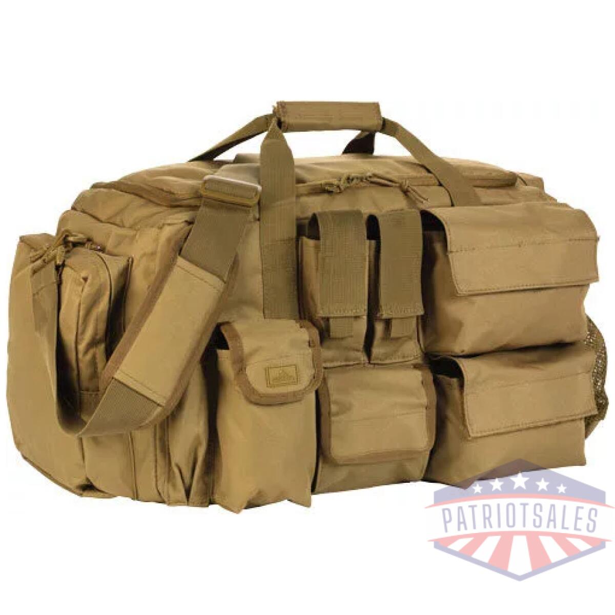 80261coy - red rock operations duffle bag - 7 external utility pouches tan - 80261coy