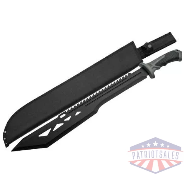 SZCO RITE EDGE 20" MACHO - MACHETE BLACK W/SHEATH 25" OAL