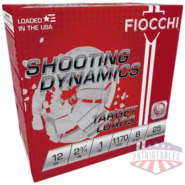 FIOCCHI 12GA 2.75" 1OZ #8 - 1170FPS 250RD CASE LOT