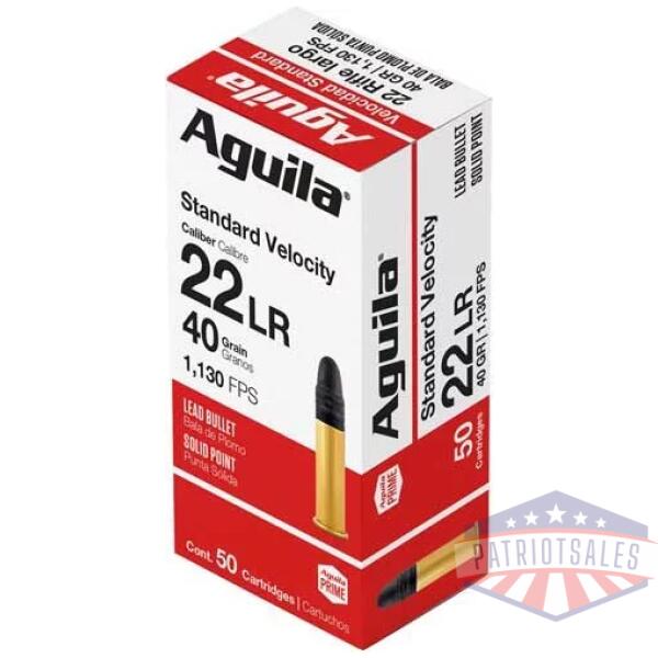 AGUILA STANDARD-VEL 22LR 40GR - LEAD-RN 2000RD CASE LOT