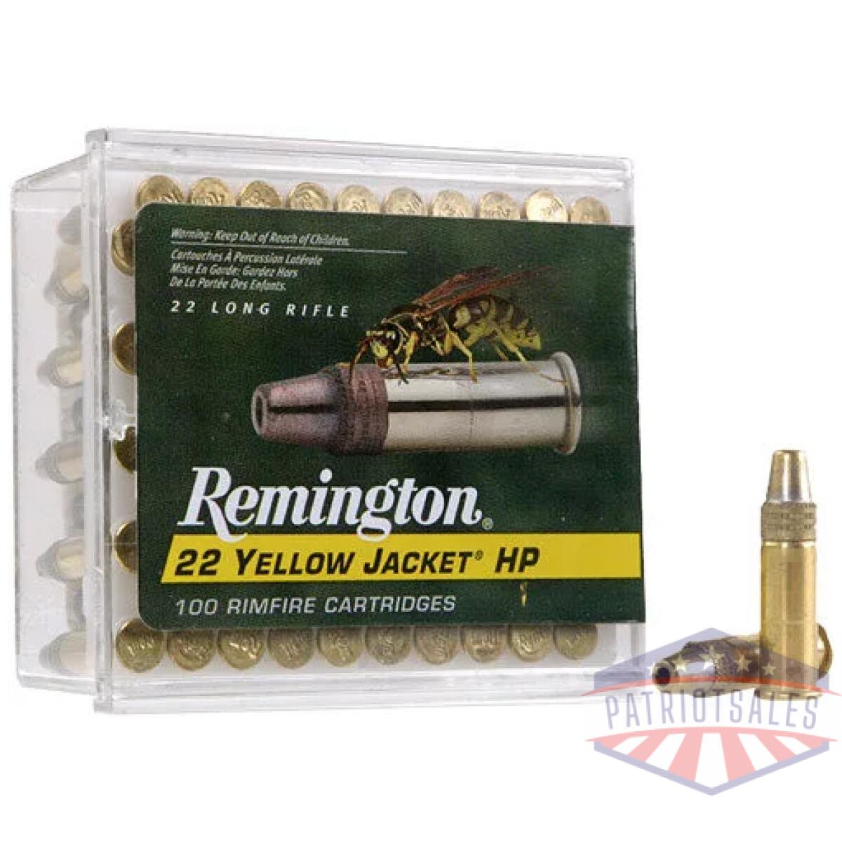 A21280 - remington yellow jacket 22lr - 33gr tc lead-hp 100rd 50bx/cs - a21280