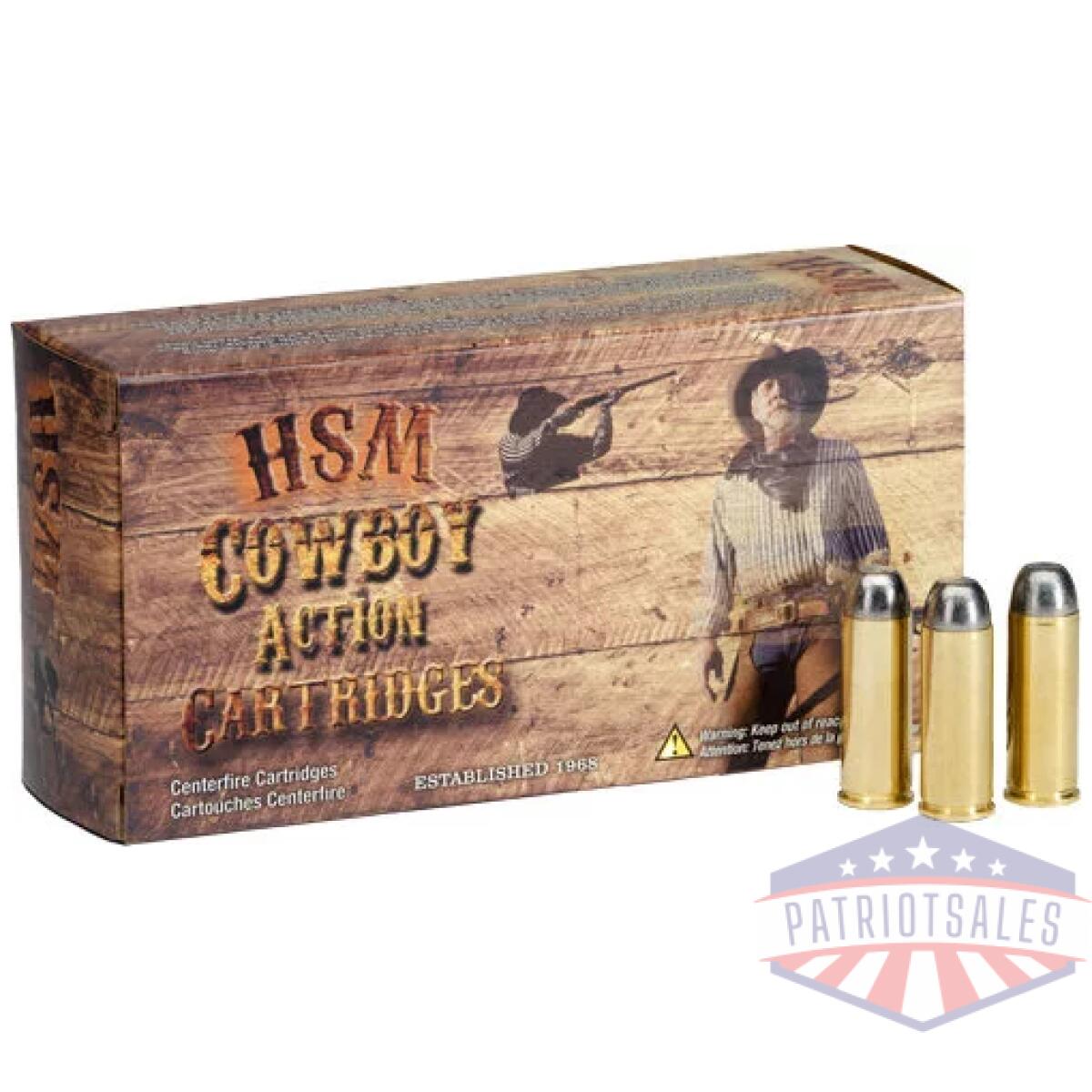 A45s1n_1 - hsm cowboy 45 schofield 200gr - rnfp 50rd 10bx/cs - a45s1n 1