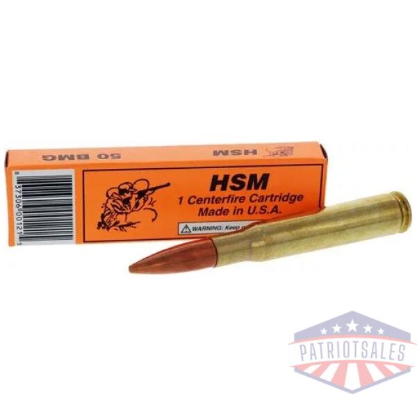 HSM 50 BMG HORNADY A-MAX - DUMMY ROUND 1RD
