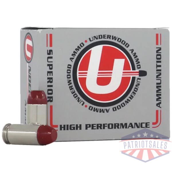 UNDERWOOD 45 ACP+P 255GR - CAST FLAT NOSE 20RD 10BX/CS
