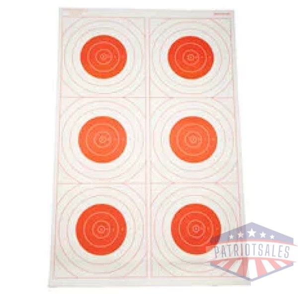 ACTION TGT BLSEYE MILI RED 100PK