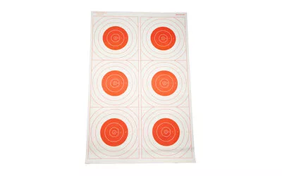 ACTION TGT BLSEYE MILI RED 100PK