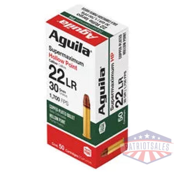 AGUILA 22LR SUPR MAX 30GR HP 50/1000