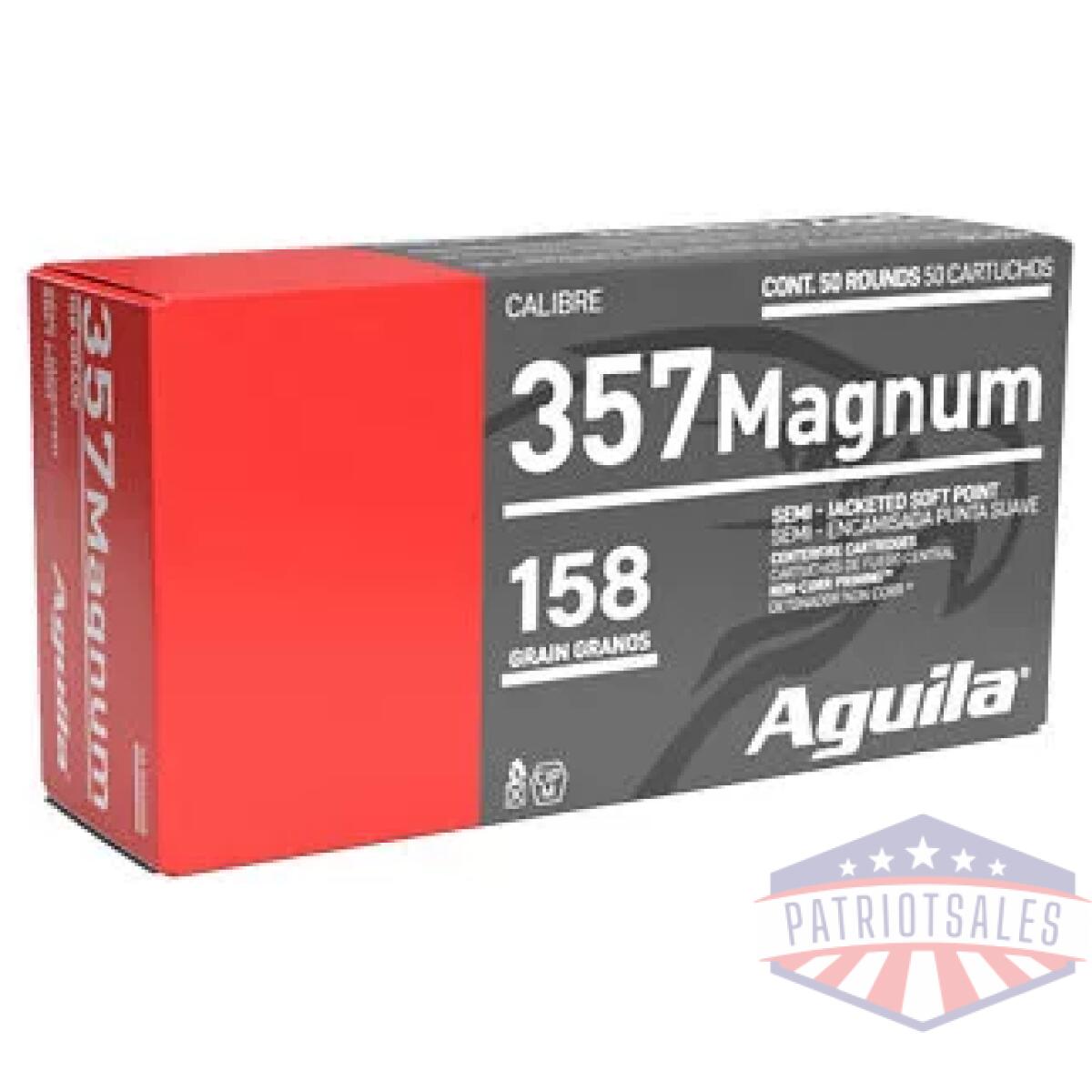 Aga1e572823_1 - aguila 357mag 158gr sjsp 50/1000 - aga1e572823 1