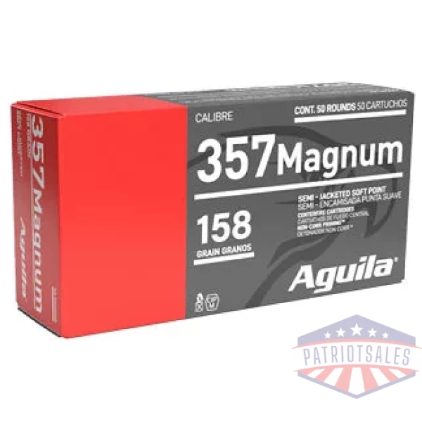 AGUILA 357MAG 158GR SJSP 50/1000