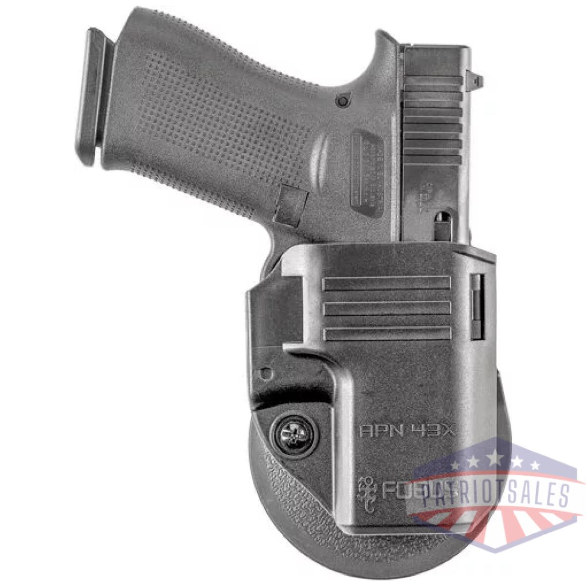 Apn43xjpwg - fobus holster apendix ambi - for glock 43/43x/mos black - apn43xjpwg